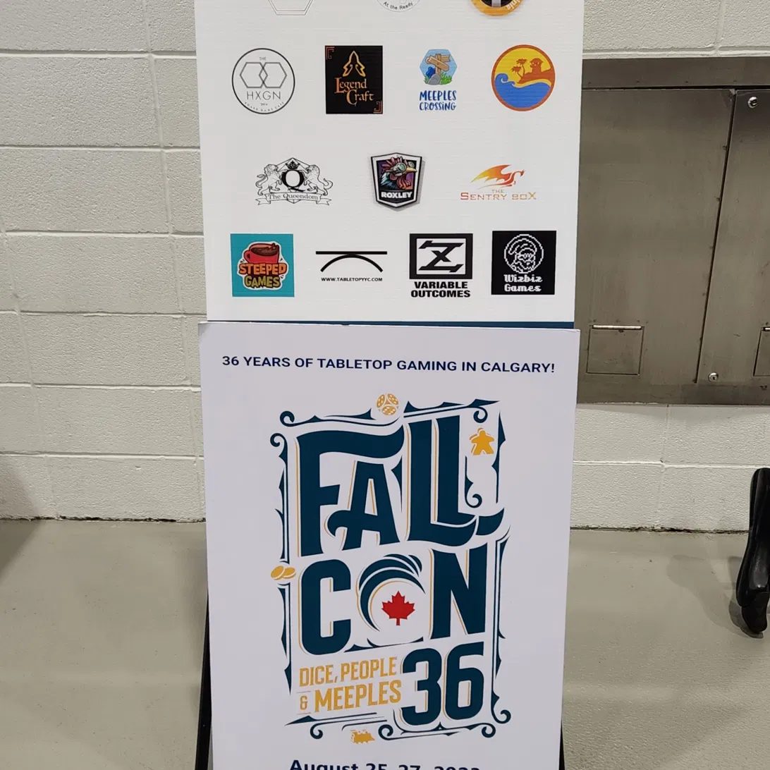 Fallcon 36 exhibitor signage