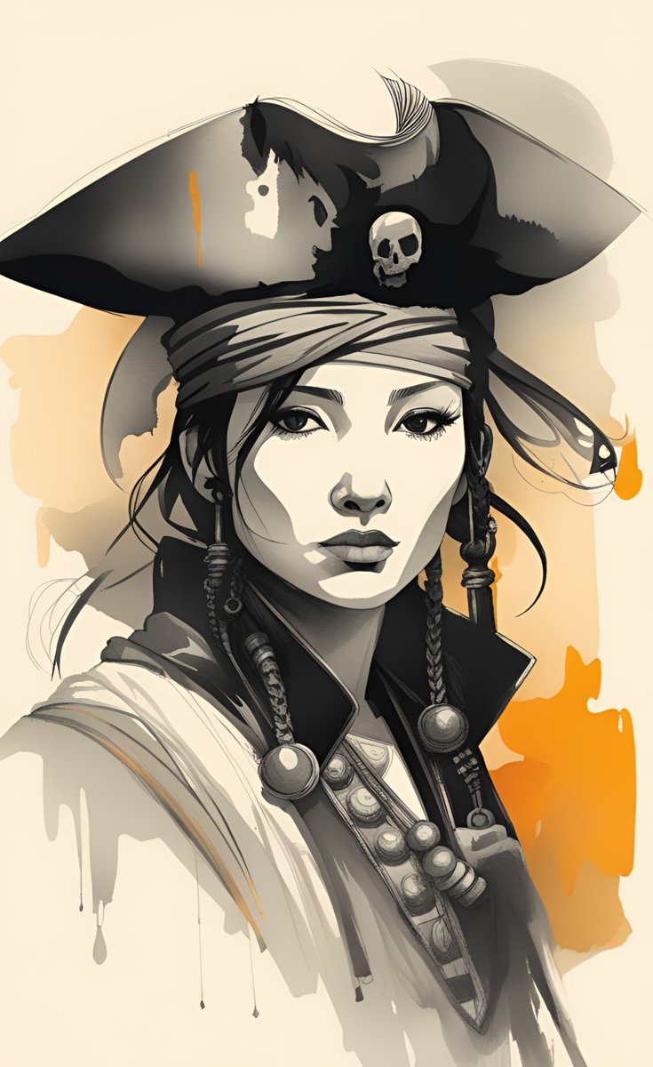 Letter of Marque art &mdash; Madame Cheng, pirate captain