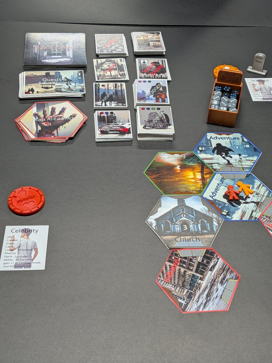 Zombie Apocalypse game board